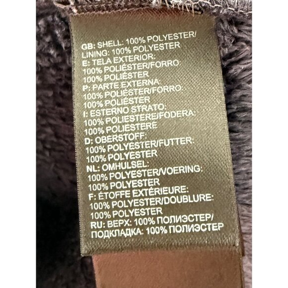 The North Face oso hoodie navy Blue Teddy fleece Jacket Plush womens S - Picture 10 of 13